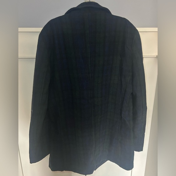 Vintage tartan/plaid medium length wool coat - Picture 9 of 9